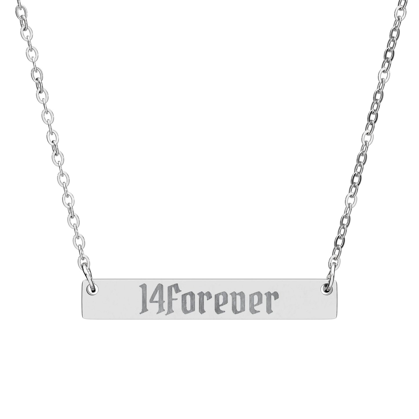 Women's"14Forever" Bar Necklace