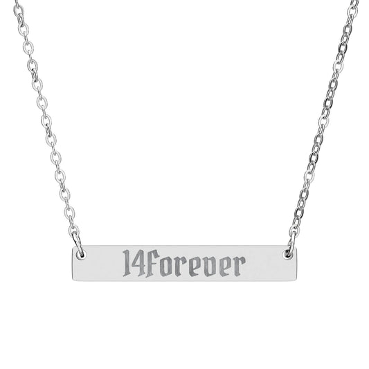 Women's"14Forever" Bar Necklace